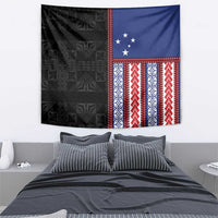Samoa Flag Tapestry Ula Fala With Samoan Siapo LT05 - Polynesian Pride