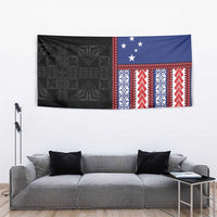Samoa Flag Tapestry Ula Fala With Samoan Siapo LT05 - Polynesian Pride