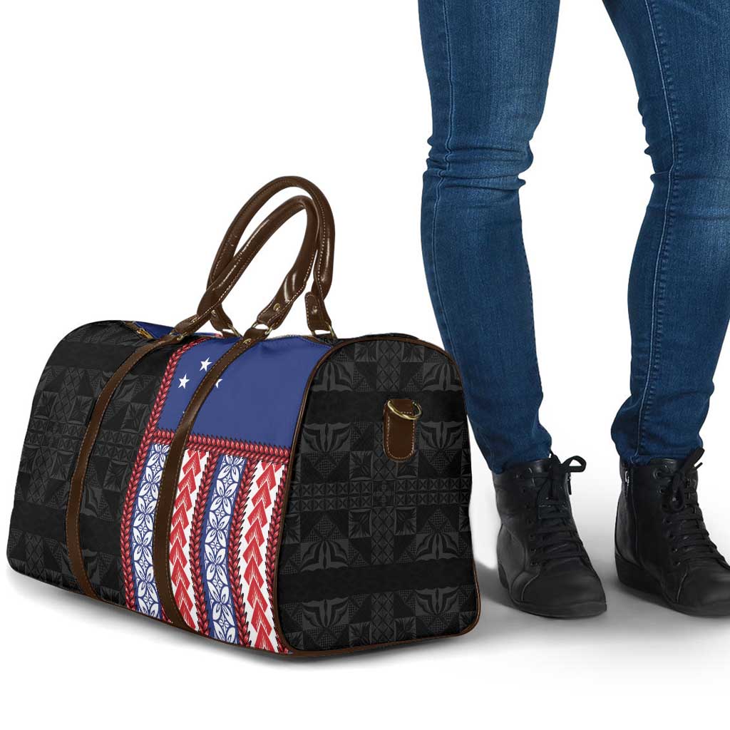 Samoa Flag Travel Bag Ula Fala With Samoan Siapo LT05 - Polynesian Pride