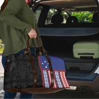 Samoa Flag Travel Bag Ula Fala With Samoan Siapo LT05 - Polynesian Pride