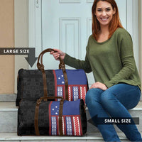 Samoa Flag Travel Bag Ula Fala With Samoan Siapo LT05 - Polynesian Pride