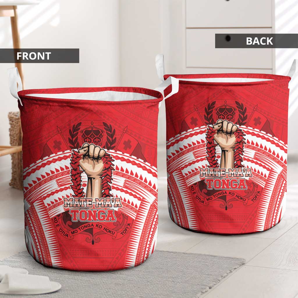 Tonga Rugby Mate Ma'a Laundry Basket Tongan Pride Unique Style LT05 - Polynesian Pride