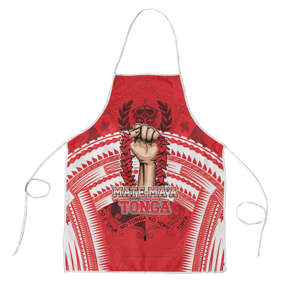 Tonga Rugby Mate Ma'a Apron Tongan Pride Unique Style LT05 Red - Polynesian Pride