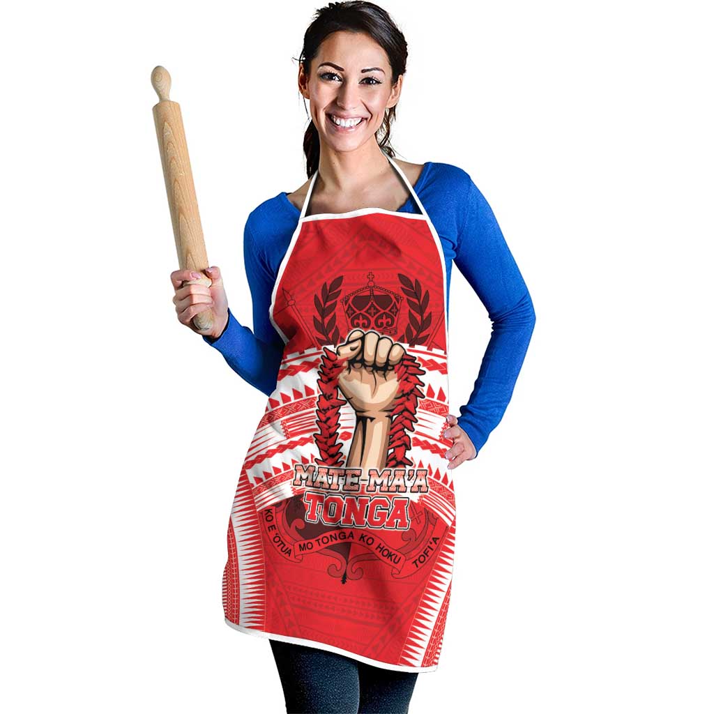 Tonga Rugby Mate Ma'a Apron Tongan Pride Unique Style LT05 - Polynesian Pride