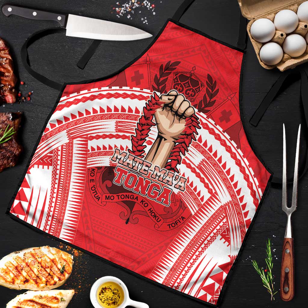 Tonga Rugby Mate Ma'a Apron Tongan Pride Unique Style LT05 Red - Polynesian Pride