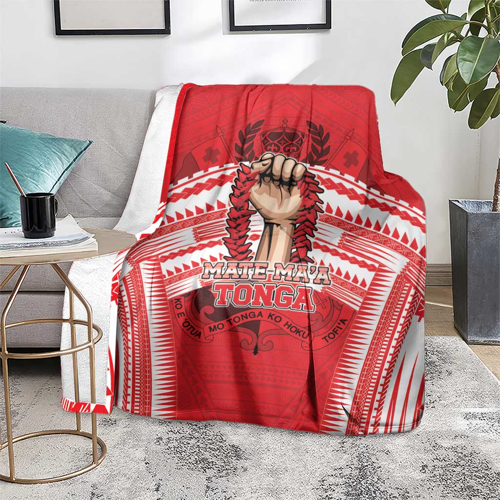 Tonga Rugby Mate Ma'a Blanket Tongan Pride Unique Style LT05 - Polynesian Pride