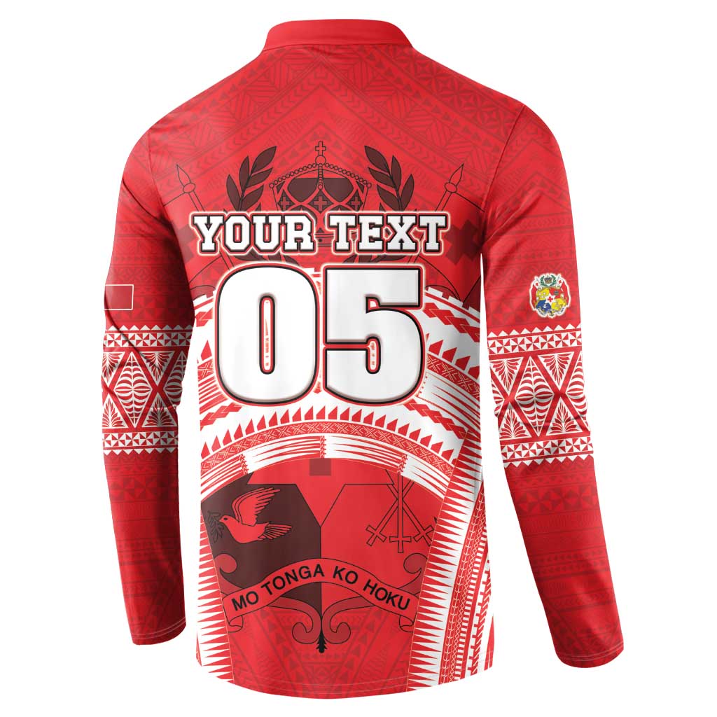 Custom Tonga Rugby Mate Ma'a Button Sweatshirt Tongan Pride Unique Style LT05 - Polynesian Pride