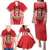 Custom Tonga Rugby Mate Ma'a Family Matching Puletasi and Hawaiian Shirt Tongan Pride Unique Style LT05 - Polynesian Pride