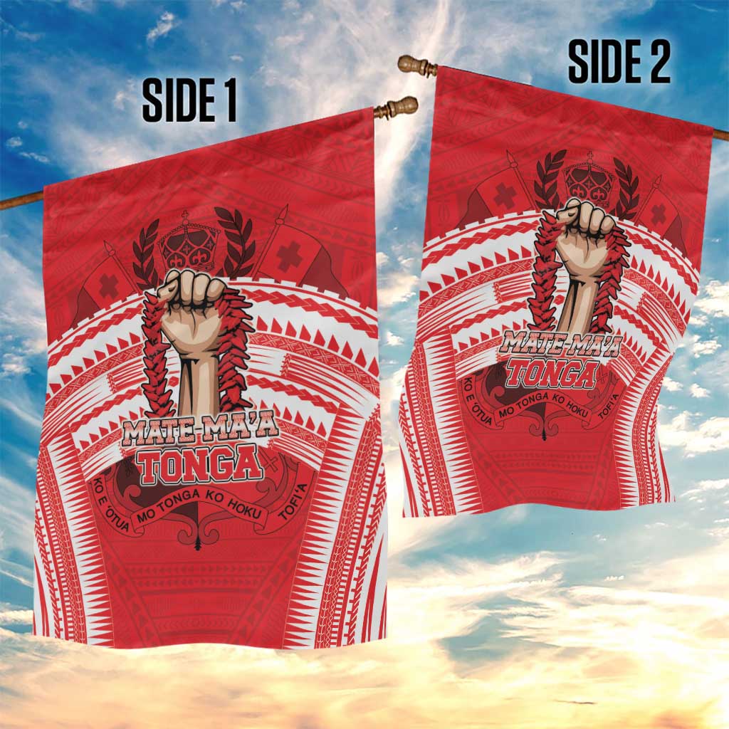 Tonga Rugby Mate Ma'a Garden Flag Tongan Pride Unique Style LT05 - Polynesian Pride