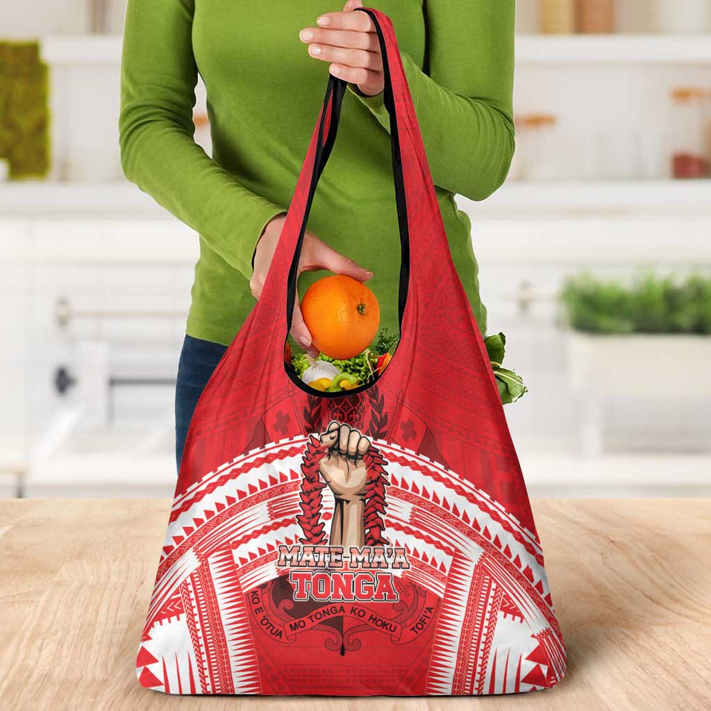 Tonga Rugby Mate Ma'a Grocery Bag Tongan Pride Unique Style LT05 - Polynesian Pride