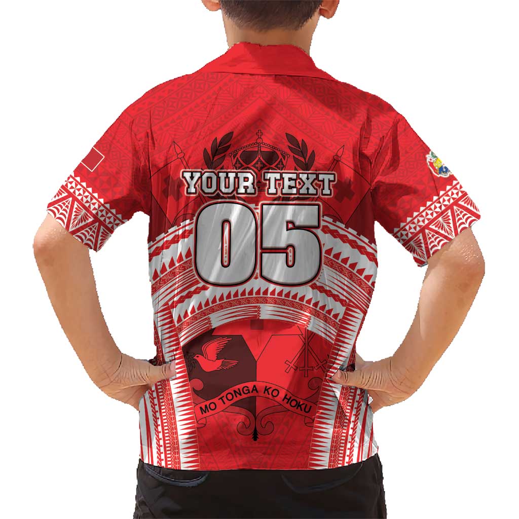 Custom Tonga Rugby Mate Ma'a Kid Hawaiian Shirt Tongan Pride Unique Style LT05 - Polynesian Pride