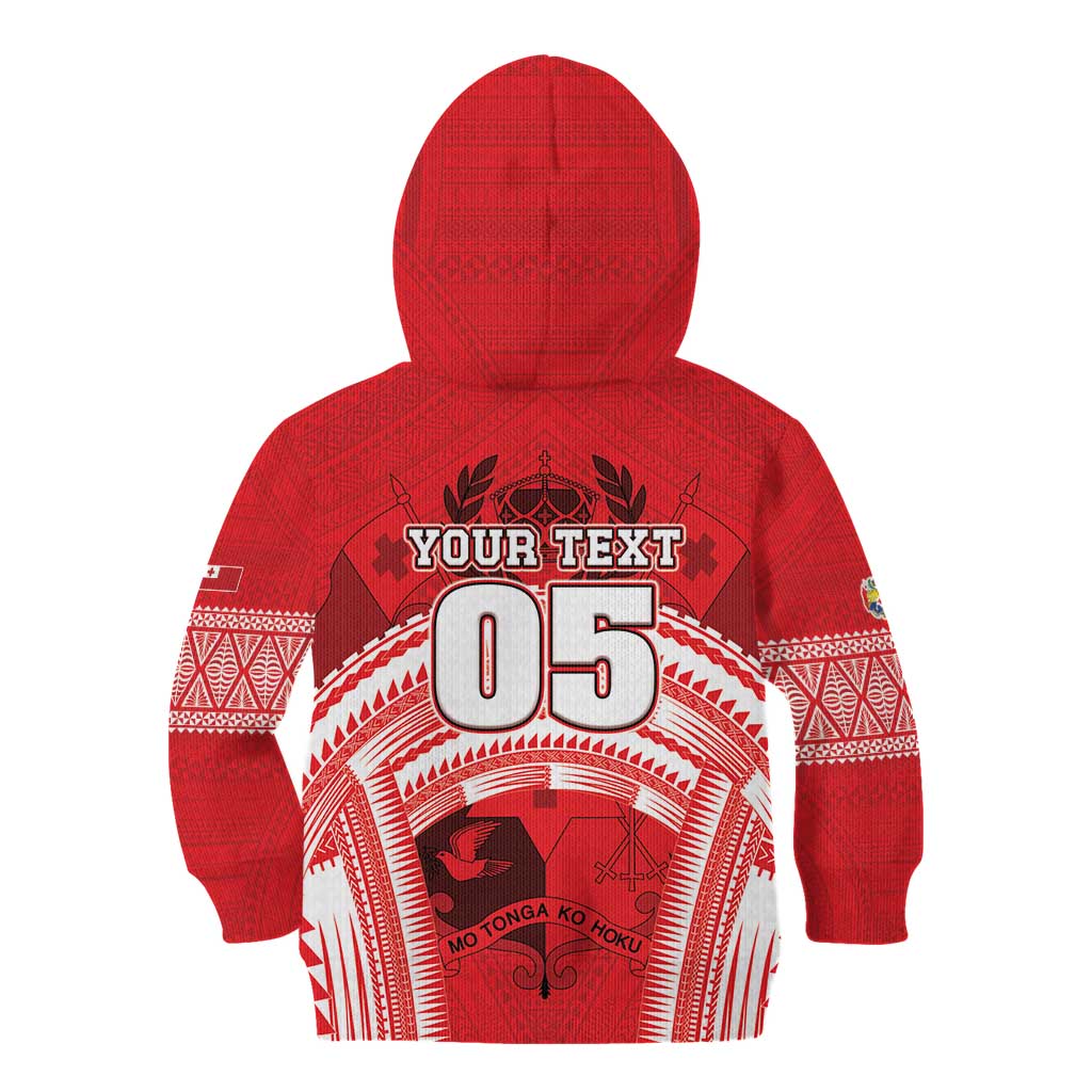 Custom Tonga Rugby Mate Ma'a Kid Hoodie Tongan Pride Unique Style - Polynesian Pride