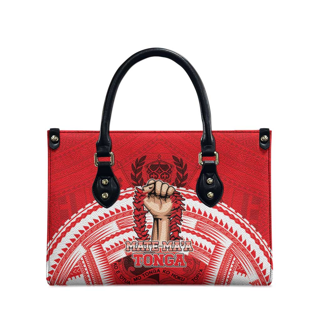 Tonga Rugby Mate Ma'a Leather Bag Tongan Pride Unique Style LT05 - Polynesian Pride
