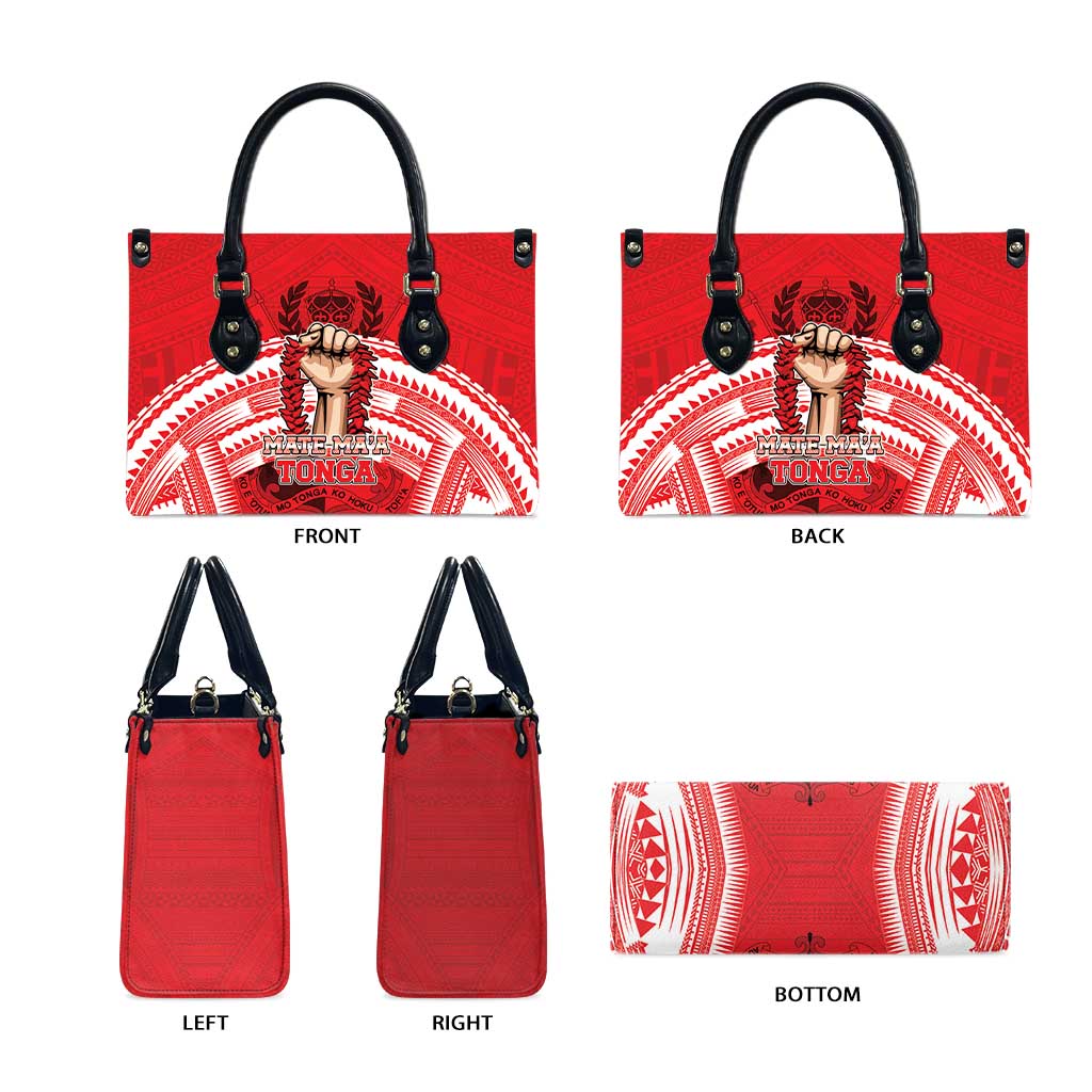 Tonga Rugby Mate Ma'a Leather Bag Tongan Pride Unique Style LT05 - Polynesian Pride