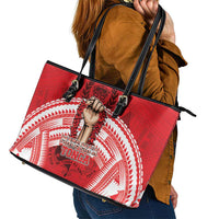 Tonga Rugby Mate Ma'a Leather Tote Bag Tongan Pride Unique Style LT05 - Polynesian Pride