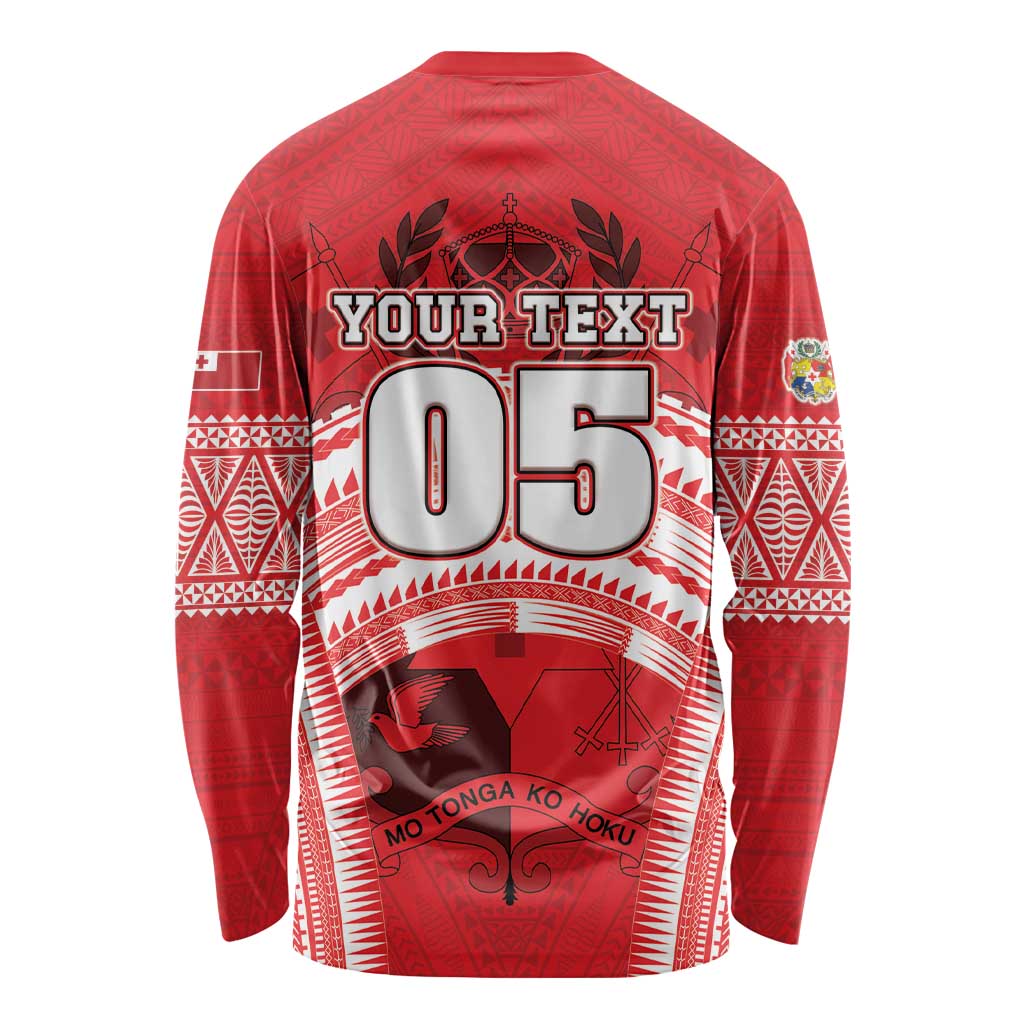 Custom Tonga Rugby Mate Ma'a Long Sleeve Shirt Tongan Pride Unique Style LT05 - Polynesian Pride