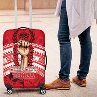 Tonga Rugby Mate Ma'a Luggage Cover Tongan Pride Unique Style LT05 Red - Polynesian Pride