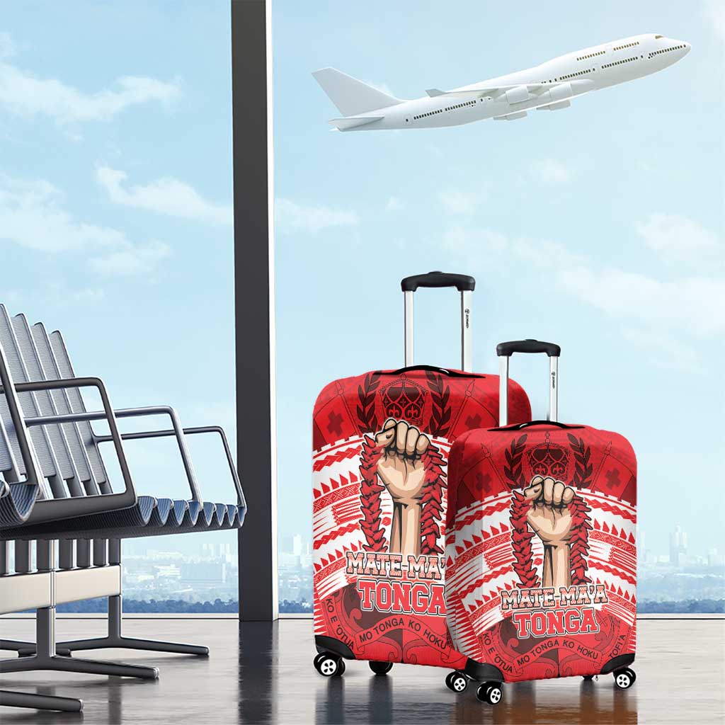 Tonga Rugby Mate Ma'a Luggage Cover Tongan Pride Unique Style LT05 - Polynesian Pride