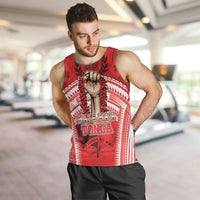 Custom Tonga Rugby Mate Ma'a Men Tank Top Tongan Pride Unique Style LT05 Red - Polynesian Pride