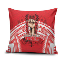 Tonga Rugby Mate Ma'a Pillow Cover Tongan Pride Unique Style LT05 Red - Polynesian Pride