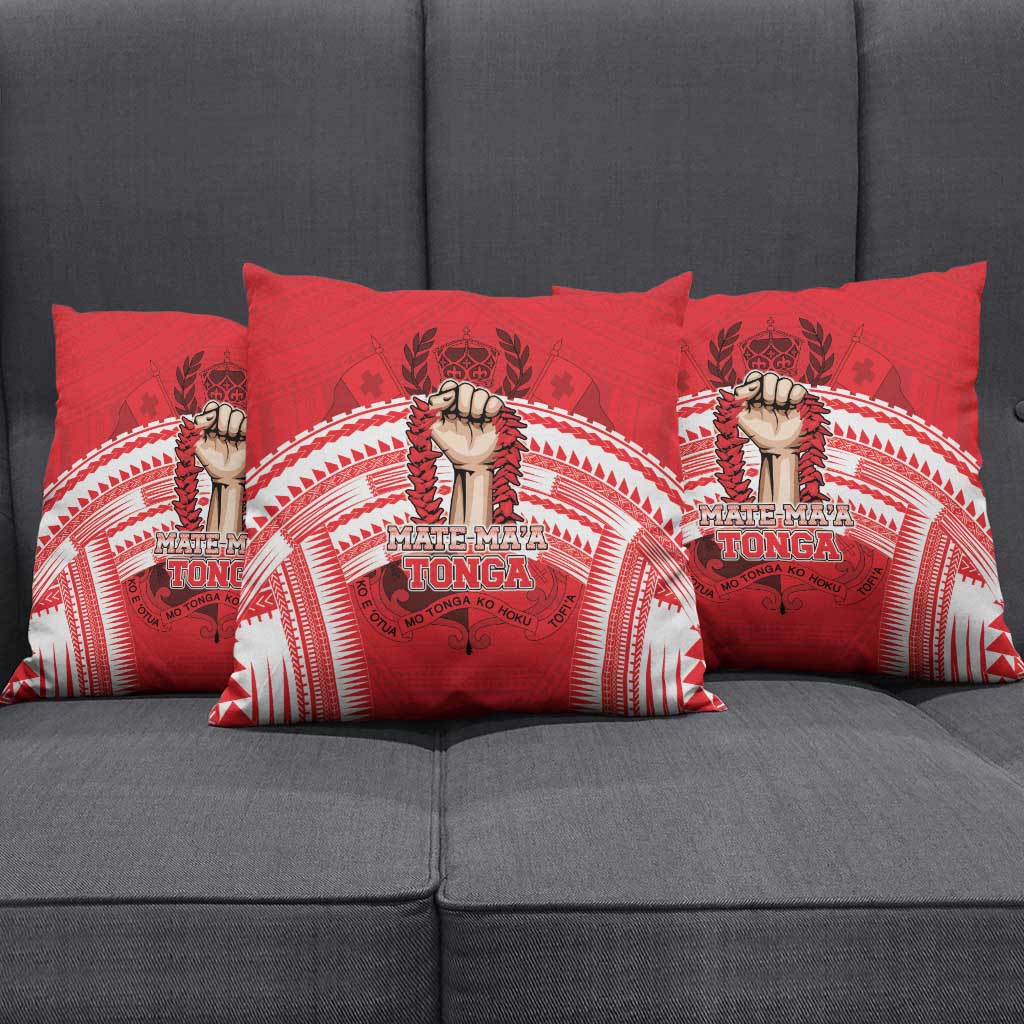 Tonga Rugby Mate Ma'a Pillow Cover Tongan Pride Unique Style LT05 - Polynesian Pride
