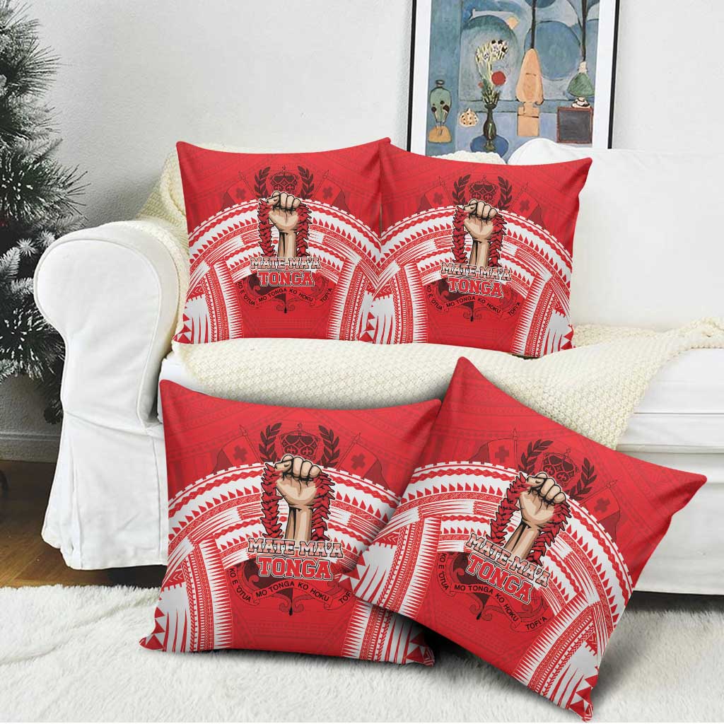 Tonga Rugby Mate Ma'a Pillow Cover Tongan Pride Unique Style LT05 - Polynesian Pride