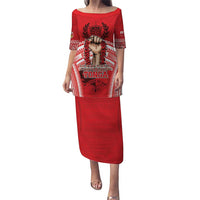 Custom Tonga Rugby Mate Ma'a Puletasi Tongan Pride Unique Style LT05 Long Dress Red - Polynesian Pride