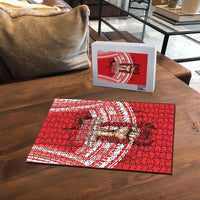 Tonga Rugby Mate Ma'a Puzzle Tongan Pride Unique Style LT05 - Polynesian Pride