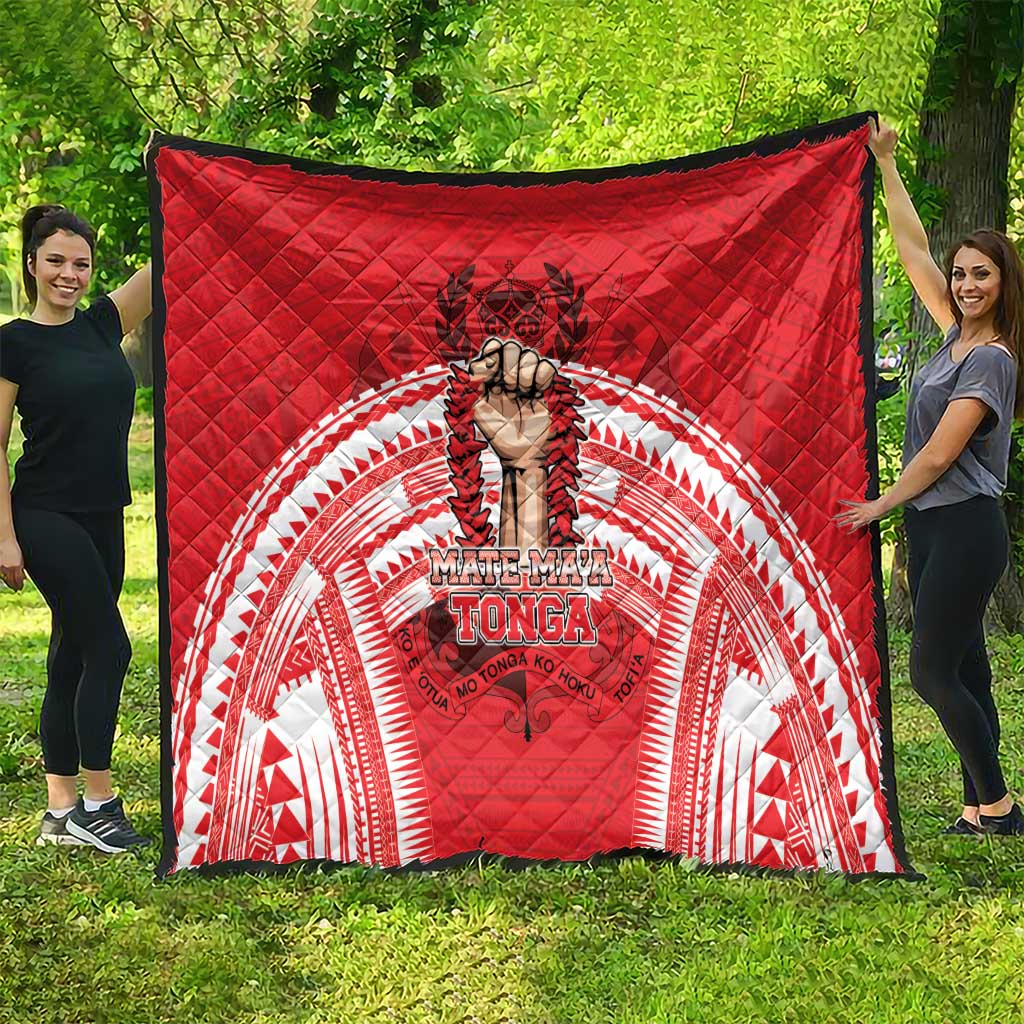 Tonga Rugby Mate Ma'a Quilt Tongan Pride Unique Style LT05 - Polynesian Pride