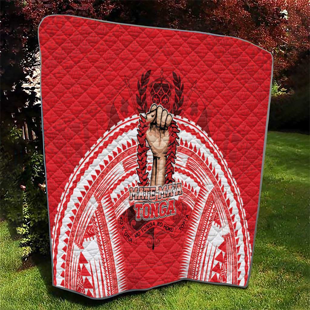 Tonga Rugby Mate Ma'a Quilt Tongan Pride Unique Style LT05 - Polynesian Pride