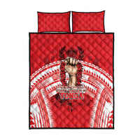 Tonga Rugby Mate Ma'a Quilt Bed Set Tongan Pride Unique Style LT05 - Polynesian Pride