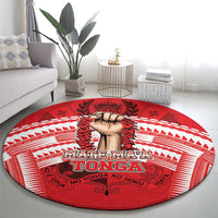 Tonga Rugby Mate Ma'a Round Carpet Tongan Pride Unique Style LT05 - Polynesian Pride