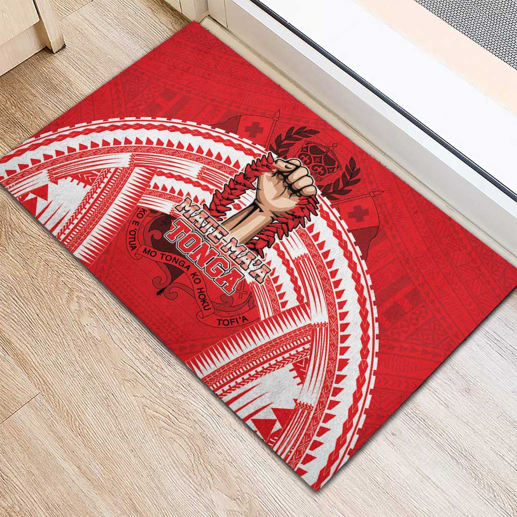 Tonga Rugby Mate Ma'a Rubber Doormat Tongan Pride Unique Style LT05 - Polynesian Pride