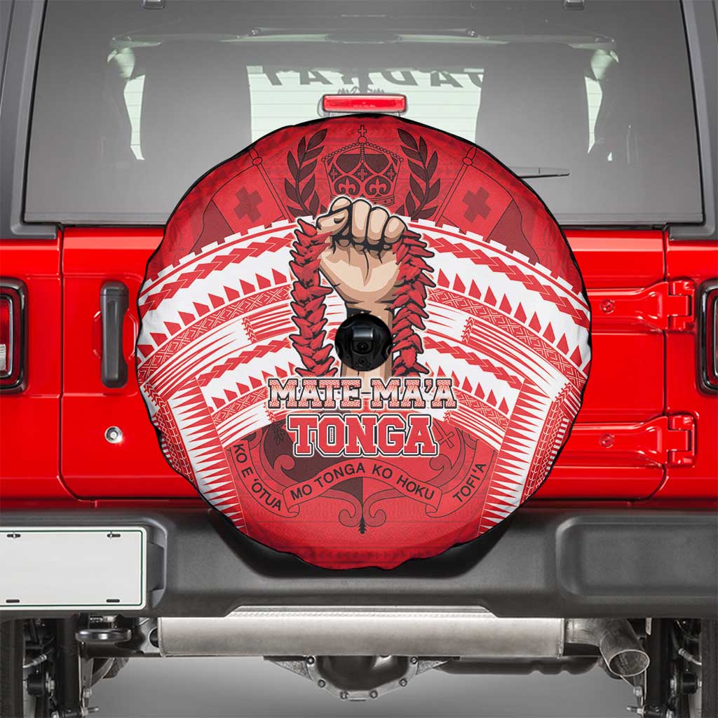 Tonga Rugby Mate Ma'a Spare Tire Cover Tongan Pride Unique Style LT05 - Polynesian Pride