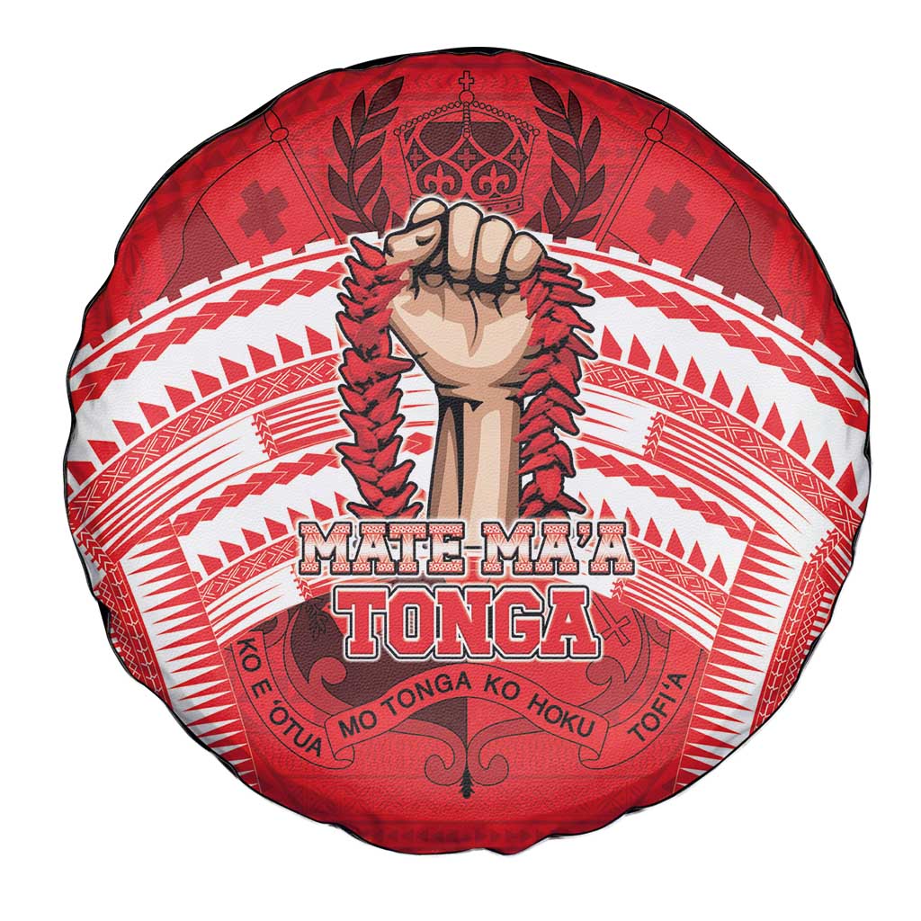 Tonga Rugby Mate Ma'a Spare Tire Cover Tongan Pride Unique Style LT05 - Polynesian Pride