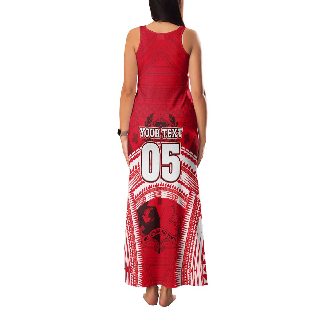 Custom Tonga Rugby Mate Ma'a Tank Maxi Dress Tongan Pride Unique Style LT05 - Polynesian Pride