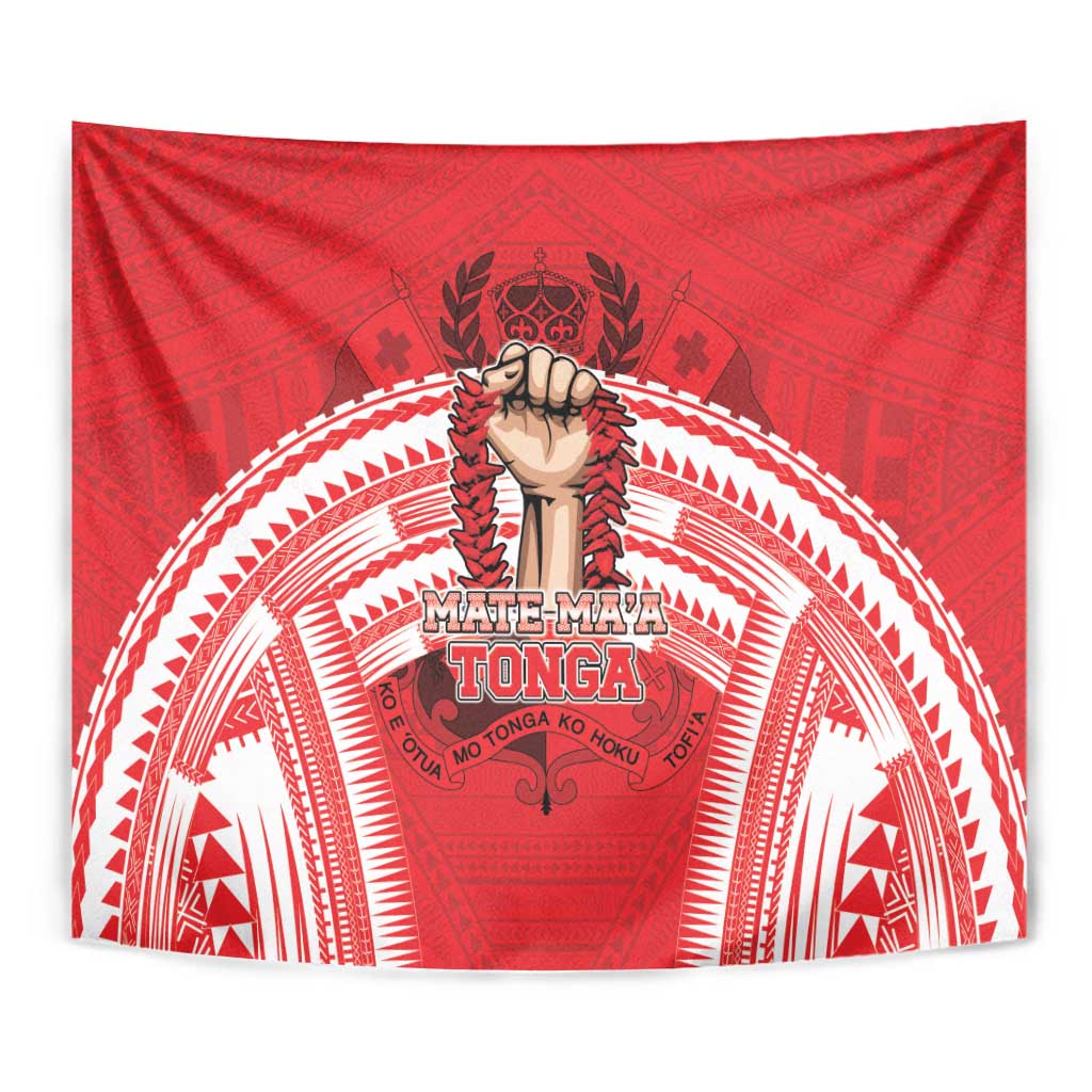 Tonga Rugby Mate Ma'a Tapestry Tongan Pride Unique Style LT05 - Polynesian Pride
