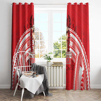 Tonga Rugby Mate Ma'a Window Curtain Tongan Pride Unique Style LT05 - Polynesian Pride