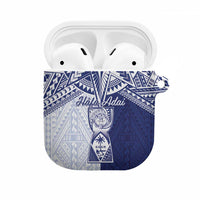 Northern Mariana Islands And Guam AirPods Case Latte Stone With Tribal Pattern