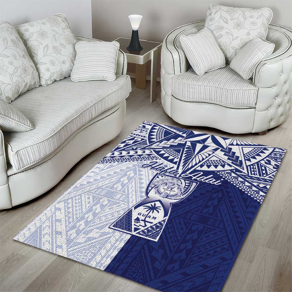 Northern Mariana Islands And Guam Area Rug Latte Stone With Tribal Pattern