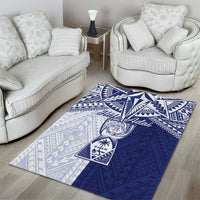 Northern Mariana Islands And Guam Area Rug Latte Stone With Tribal Pattern