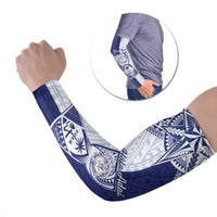 Personalised Northern Mariana Islands And Guam Arm Sleeves Latte Stone With Tribal Pattern