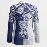 Personalised Northern Mariana Islands And Guam Blazer Latte Stone With Tribal Pattern