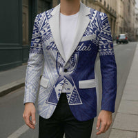 Personalised Northern Mariana Islands And Guam Blazer Latte Stone With Tribal Pattern