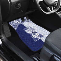 Personalised Northern Mariana Islands And Guam Car Mats Latte Stone With Tribal Pattern