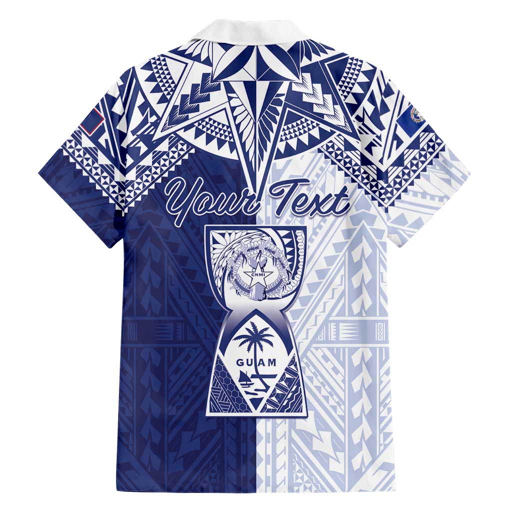 Personalised Northern Mariana Islands And Guam Family Matching Off The Shoulder Long Sleeve Dress and Hawaiian Shirt Latte Stone With Tribal Pattern LT05 - Polynesian Pride