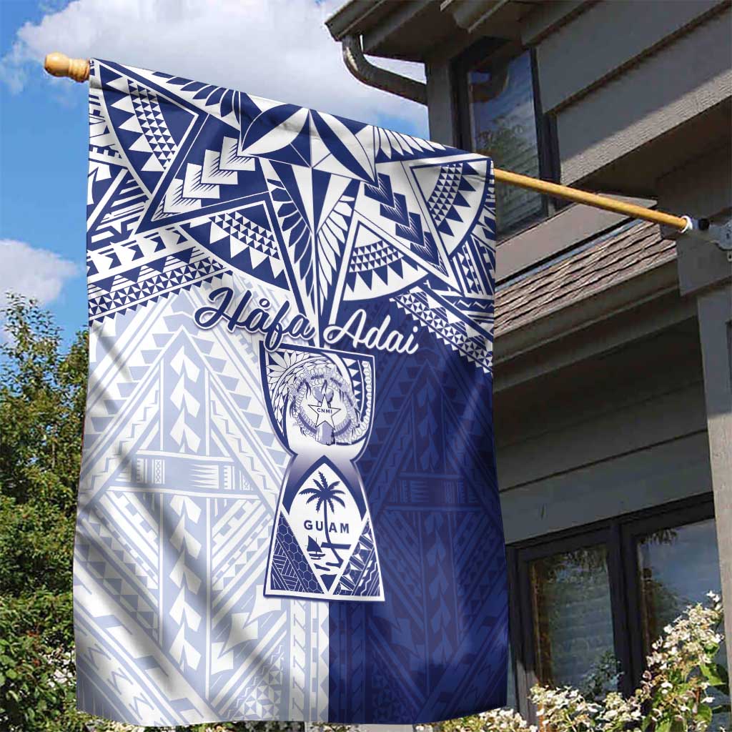 Northern Mariana Islands And Guam Garden Flag Latte Stone With Tribal Pattern