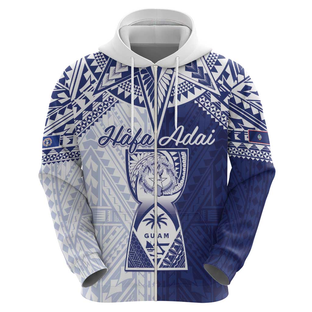 Personalised Northern Mariana Islands And Guam Hoodie Latte Stone With Tribal Pattern
