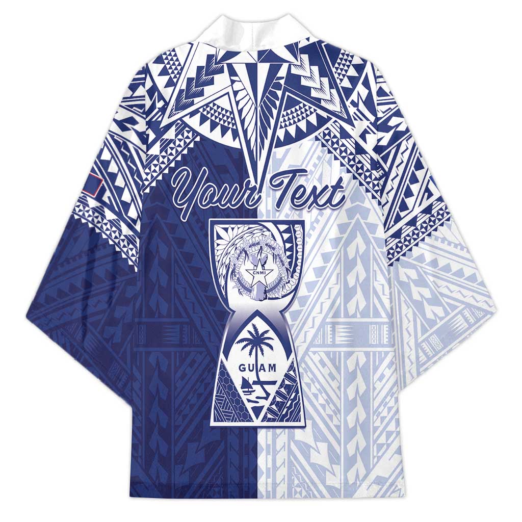 Personalised Northern Mariana Islands And Guam Kimono Latte Stone With Tribal Pattern