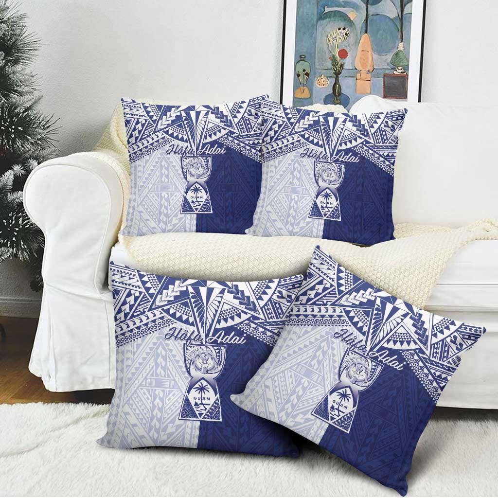 Northern Mariana Islands And Guam Pillow Cover Latte Stone With Tribal Pattern